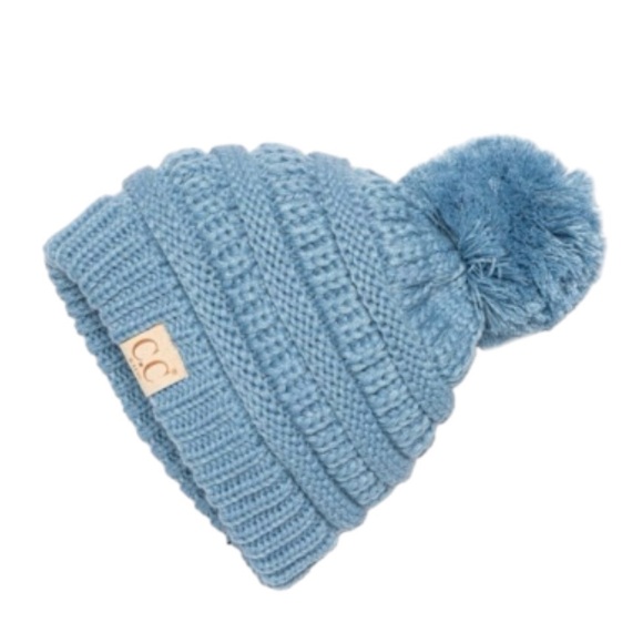 5/$25 CC Kids Blue Knit Beanie - Picture 1 of 4